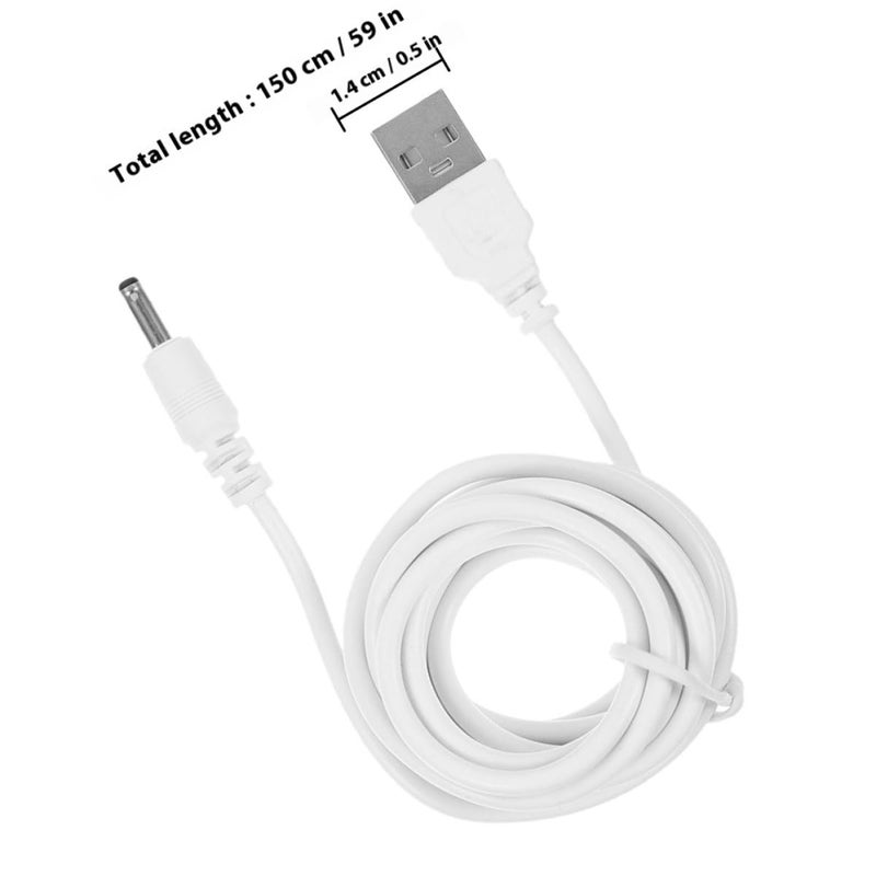USB To DC Charging Cable 1.5M 3.5X1.35Mm Black Power Cord For Industrial Electronic Devices - Image 2